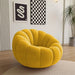 Versatile Rotating Pumpkin Plush Chair - Stylish Lounge Seating for Modern Spaces