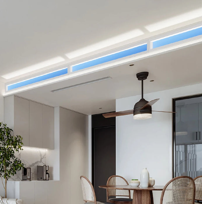 SkyGlow LED Ceiling Panel with Smart Sunlight Simulation for Home and Office