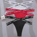 3-Pack Women's Sexy High Waist Cross Strap Cotton G-String Panties