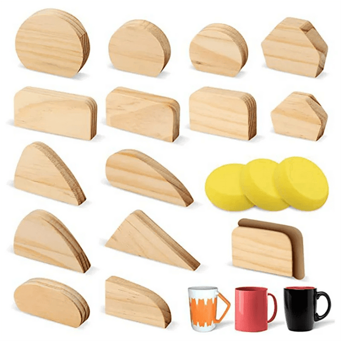 Creative Pottery Mug Handle Mold Set – 14 Unique Designs for Artistic Pottery Making