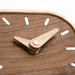 Chic Black Walnut Wooden Desk Clock - Stylish Minimalist Table Clock