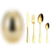 Elegant 24-Piece Golden Egg Design Stainless Steel Cutlery Set