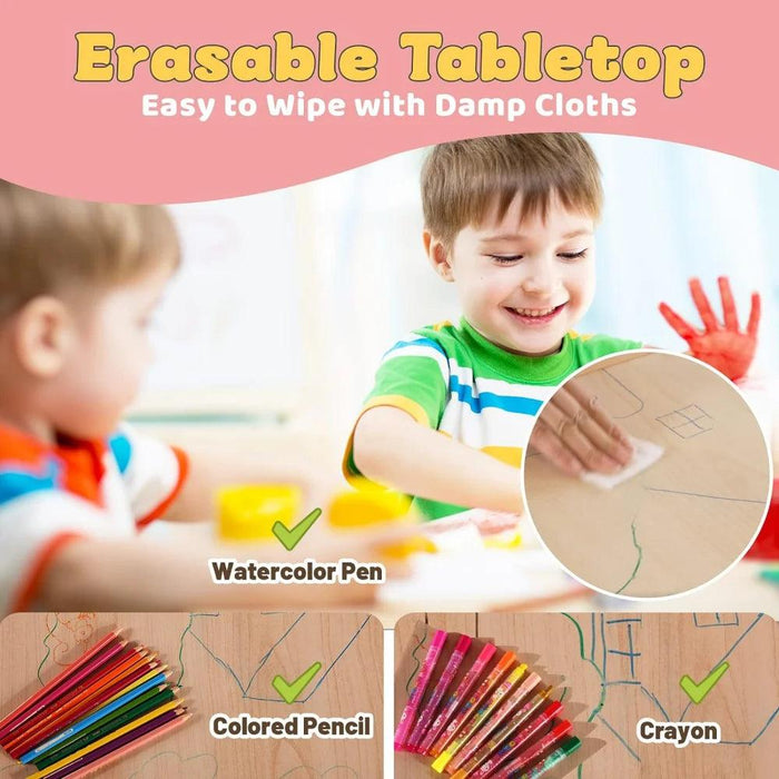 Versatile Adjustable Art Table and Chair Set for Kids - Perfect for Creative Fun and Easy Cleanup