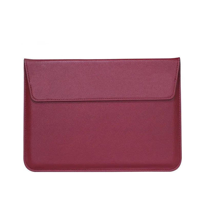 Sleek PU Leather Laptop Sleeve - Compatible with MacBook and Huawei - Chic Tech Accessory for Everyday Use