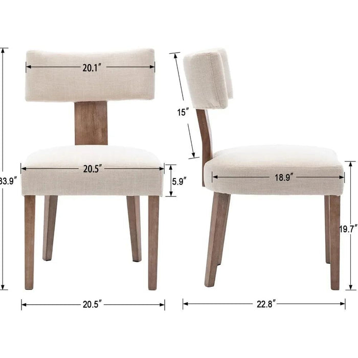 Dining Room Sets, 4 Set, Modern Dinings Chair with Wood Legs