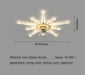 Sparkling Crystal Ceiling Fan with Dimmable Lights - Luxurious Lighting Fixture for Your Home