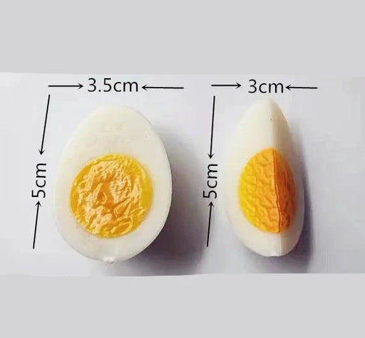 Lifelike Artificial Boiled Egg for Kitchen Decor and Photography Use