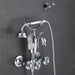 Luxurious Gold Swan Design Shower Faucet Set with Handheld Mixer Taps