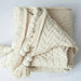 Charming Chenille Knit Throw Blanket with Delightful Pompoms - Cozy Elegance for Your Living Space