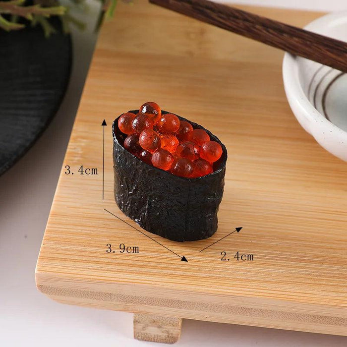 Realistic Artificial Sushi Set - 10pcs Decorative Japanese Rolls for Photography and Home Styling