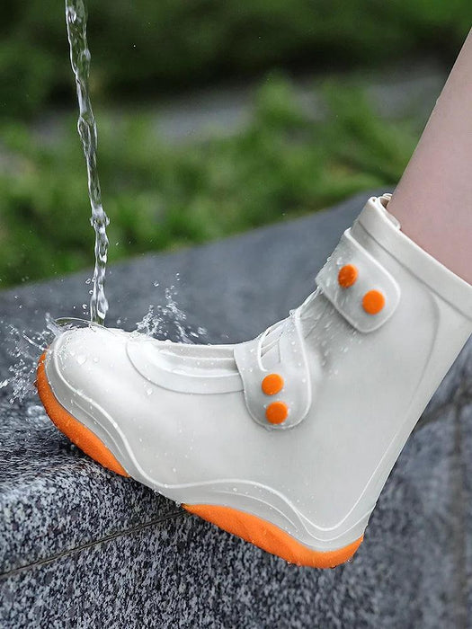 Silicone Waterproof Shoe Covers for Women and Kids - Non-Slip Rain Boot Protectors