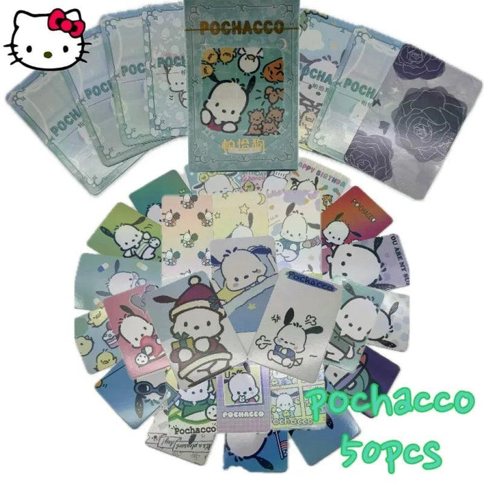 Whimsical Sanrio Characters Laser Photo Card Collection - Dreamy Wonderland Edition