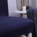 Elegant Nordic Dark Blue Stretch Chair Cover - Premium Spandex/Polyester for Events and Banquets