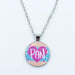 Vibrant Customizable Rainbow Glass Pendant Necklace for Love and Pride Celebration