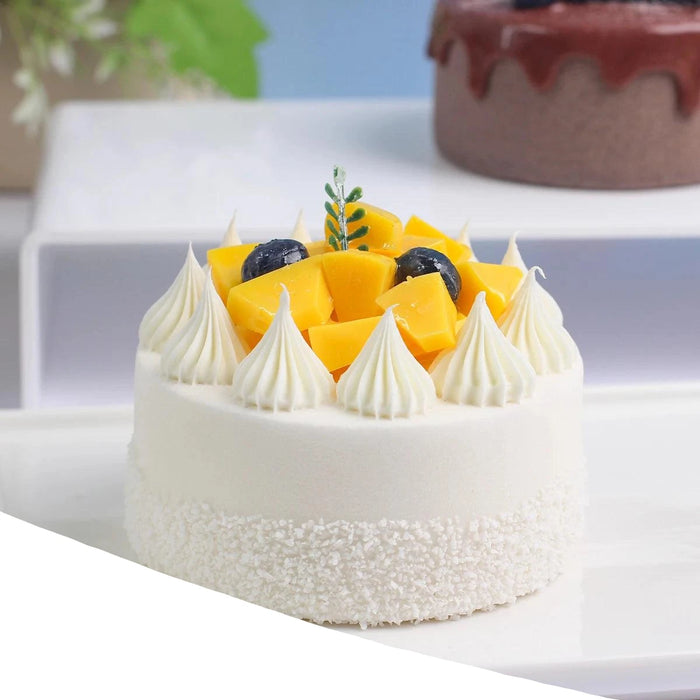 Realistic Artificial Sea Salt Cream Cake Model - Ideal for Celebrations, Home Decor, and Restaurant Showcases