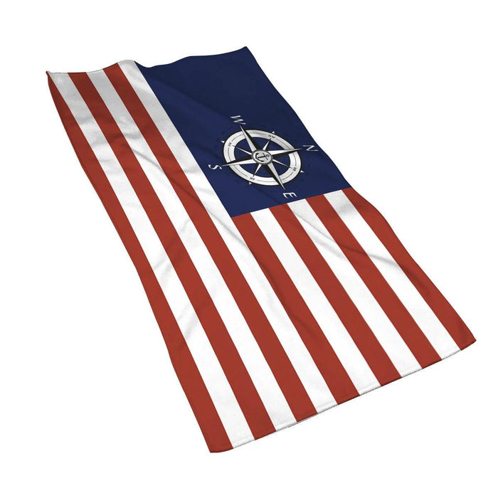 Customizable Luxurious Navy Blue Microfiber Towel - Your Perfect Travel Companion