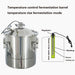 Precision Temperature-Controlled Stainless Steel Fermenter for Craft Beer and Wine Production