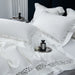 Exquisite 1200TC Egyptian Cotton Luxury Bedding Collection with Elegant Hollow Lace Trim, Duvet Cover, Flat & Fitted Sheets, and Pillowcases
