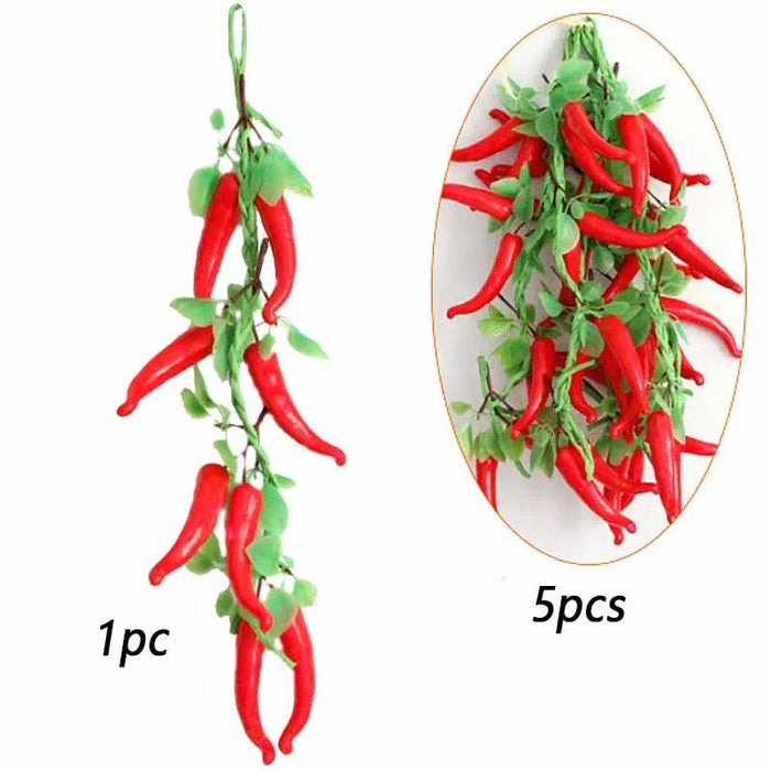 Lifelike Faux Chili Pepper Decor Props for Home, Photography, and Holiday Celebrations