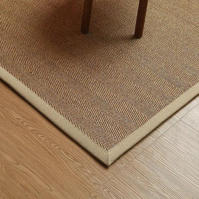 Vintage Chinese-Inspired 100% Sisal Tatami Floor Mat - Elegant 200x300cm Rug for Living Room, Bedroom, and Tea Table