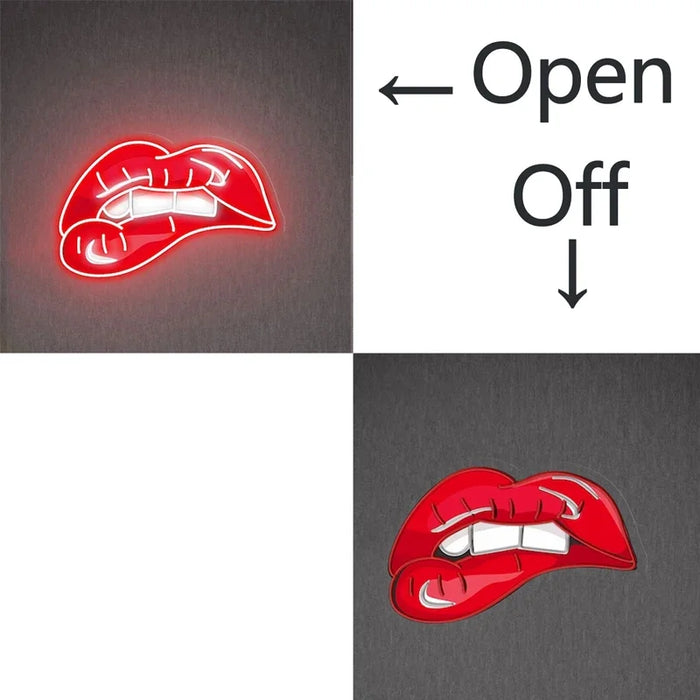 Customizable Neon Cartoon LED Wall Art Light with Dimming Features for Unique Room Decor