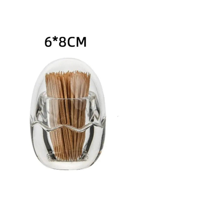 Elegant Clear Acrylic Toothpick and Cotton Swab Dispenser - Hygienic Organizer for Home and Hospitality