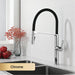 Elegant Gunmetal Magnetic Docking Kitchen Faucet - Stylish Single Handle Hot and Cold Tap