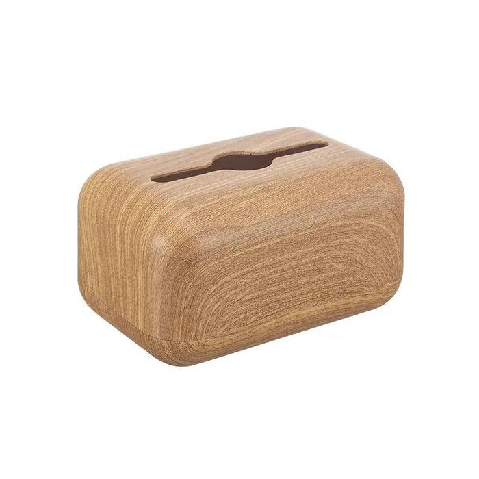 Elegant Walnut Tissue Holder for Modern Workspace Chic