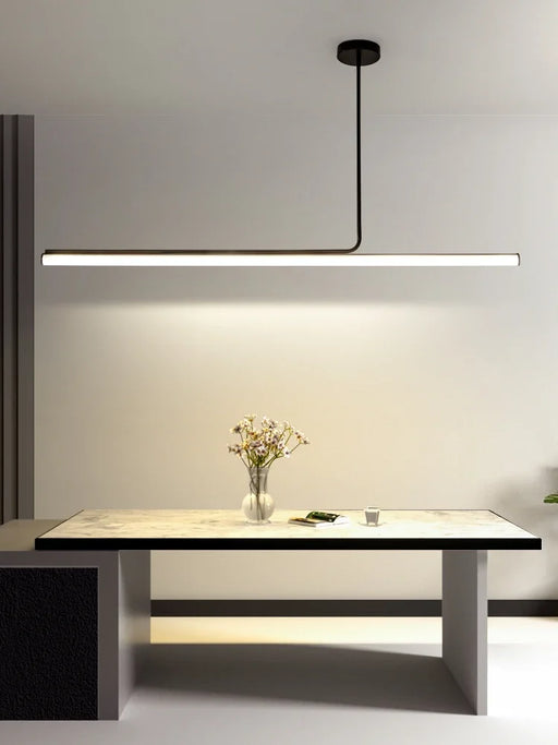 Contemporary LED Pendant Light with Remote Control Dimming - Elegant Lighting Fixture for Dining Room and Home Bar