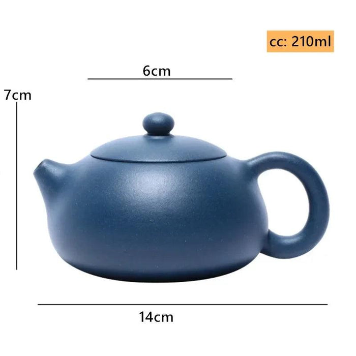 Artisanal Purple Clay Teapot with 188 Ball Hole Filter - Ideal for Tea Lovers, 210ml Capacity