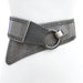 Punk-Inspired Rivet-Studded Elastic Waist Belt for Women