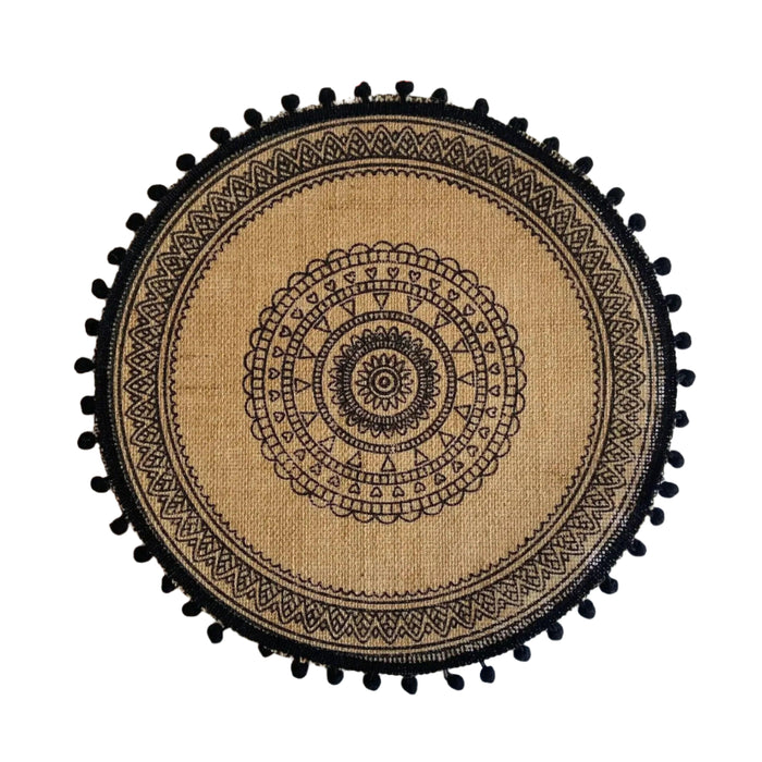 Stylish Non-Slip Jute Round Placemats for Elegant Dining & Entertaining