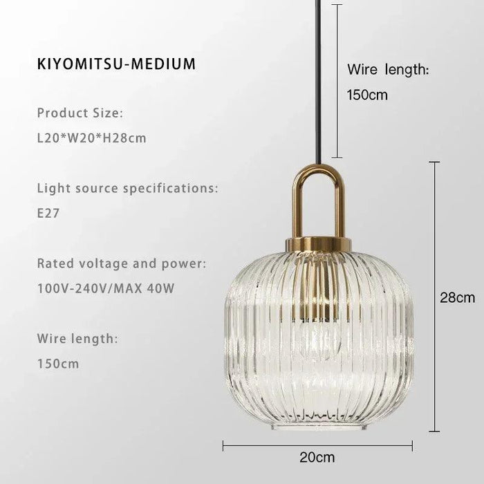 Elegant Japanese-Inspired LED Glass Pendant Lights for Modern Homes