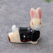 Charming Japanese Ceramic Rabbit Chopstick Rest and Home Accent Decor