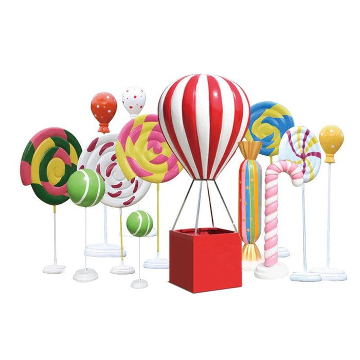 Vibrant 3D Hot Air Balloon Decorative Sculpture