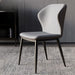 Nordic Luxury Genuine Leather Dining Chair with Contemporary Design