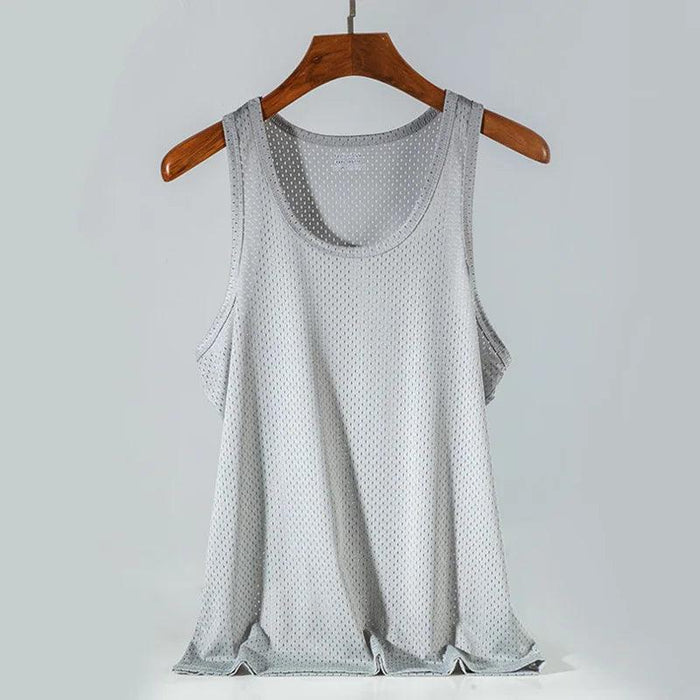 Men's Slim Fit Summer Muscle Tank Top - Quick-Drying Sleeveless Vest for Bodybuilding