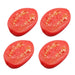 4-Piece Realistic Faux Cherry Tomatoes - Lifelike Decorative Fruit for Home Accent