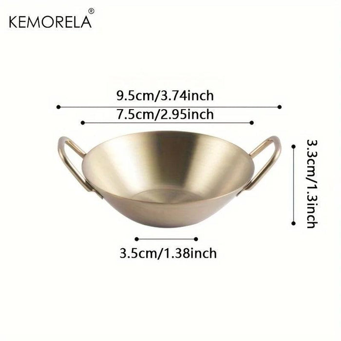 Korean Cuisine Stainless Steel Seasoning Bowls: Elegant Essential for Fine Dining