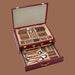 Elegant Rustic Stainless Steel 72-Piece Cutlery Set with Wooden Storage Box