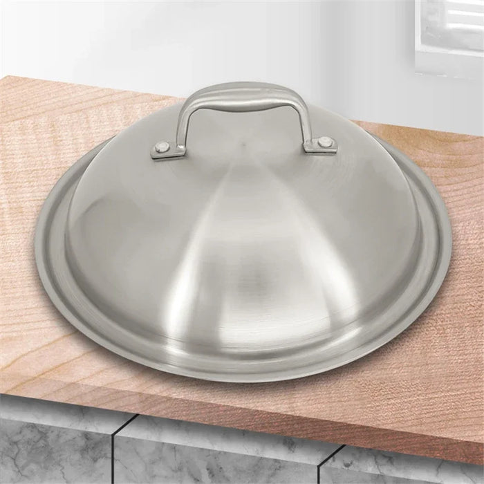 Stainless Steel Pot Cover with Adjustable High Arch - Versatile Kitchen Essential