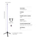 Elegant 103cm Smart RGB LED Floor Lamp with Versatile Control Options - Modern Aesthetic