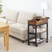 Versatile Charging End Table with Storage Solutions for Compact Living Spaces