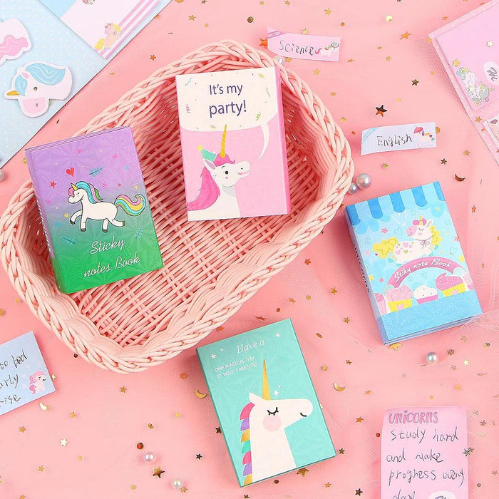 Whimsical Unicorn Sticky Note Set - Enchanting Memo Pads for Everyday Magic