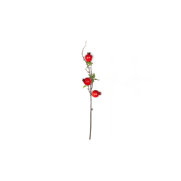 Exquisite Faux Pomegranate Floral Branch for Year-Round Home Elegance