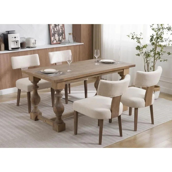 Dining Room Sets, 4 Set, Modern Dinings Chair with Wood Legs