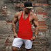 Men's Sleeveless Cotton Tank Top for Bodybuilding and Fitness - Muscle Stringer Vest