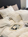 Luxurious Milk Velvet Duvet Cover Set with Elegant Square Lattice Design - Ultra-Soft 4-Piece Bedding Ensemble