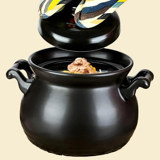 Ceramic Clay Pot for Cooking Soups, Porridge, and Stews - Premium Quality for Gourmet Meals