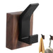 Stylish Solid Walnut Wood Wall-Mounted Coat Rack with Heavy-Duty Hooks for Home Organization